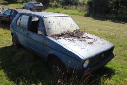 VW Golf MK I 5-door. Registration BDX 750Y (no pap