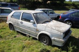 VW Golf MK II 8v GTi 1.8L petrol manual 3-door. Re