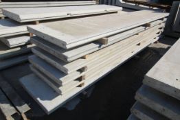 6x prestressed concrete panels: 2x 5000 x 1000 x 9