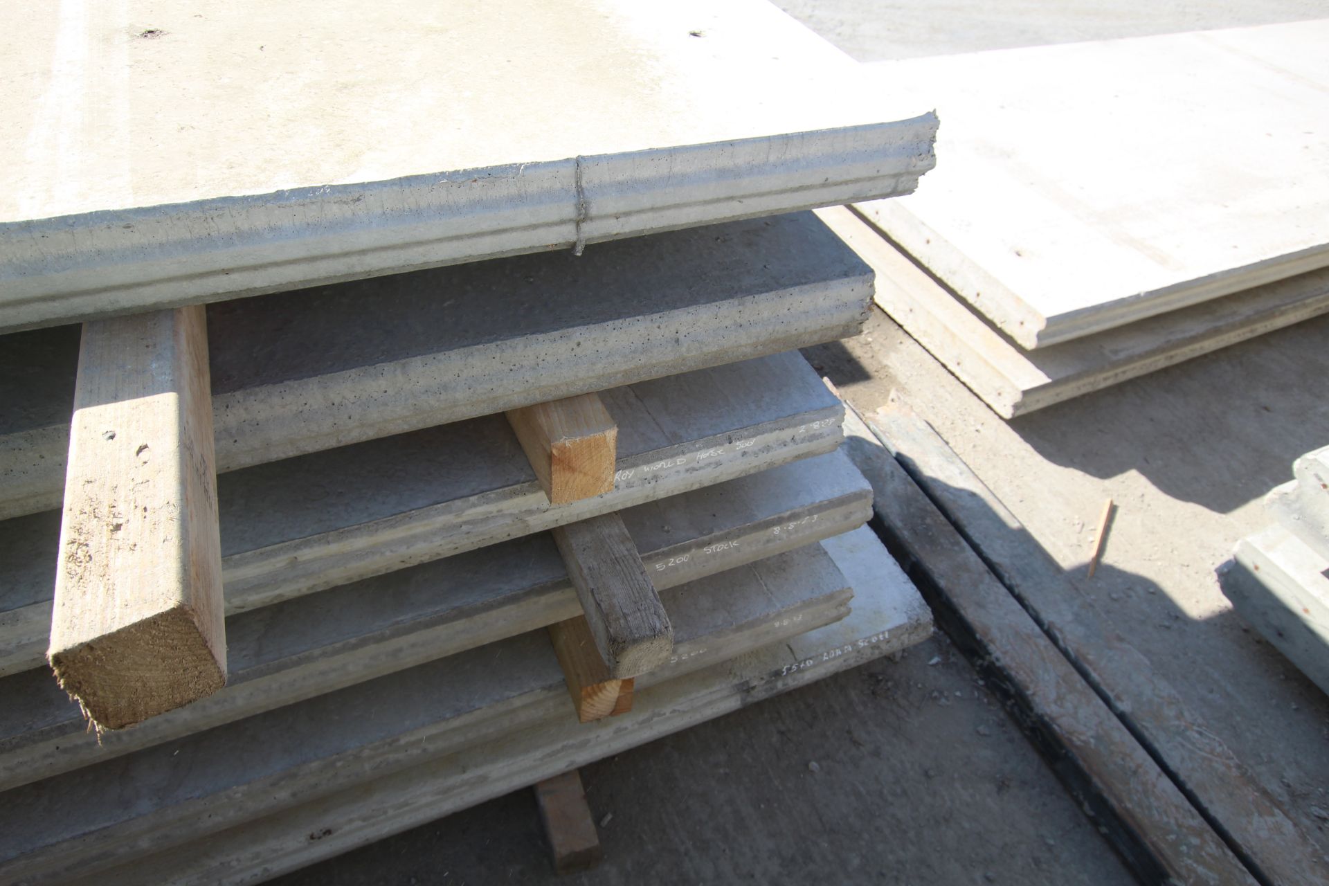 6x prestressed concrete panels: 2x 5000 x 1000 x 9 - Image 14 of 15