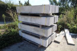 4x packs of 18 12in solid concrete gravel boards a