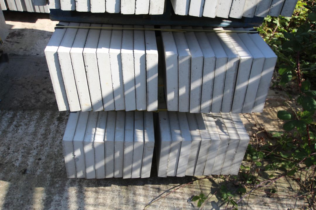 4x packs of 18 12in solid concrete gravel boards. - Image 3 of 9
