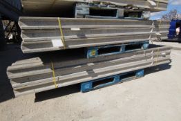 6x packs of 27 9ft intermediate concrete posts. B-