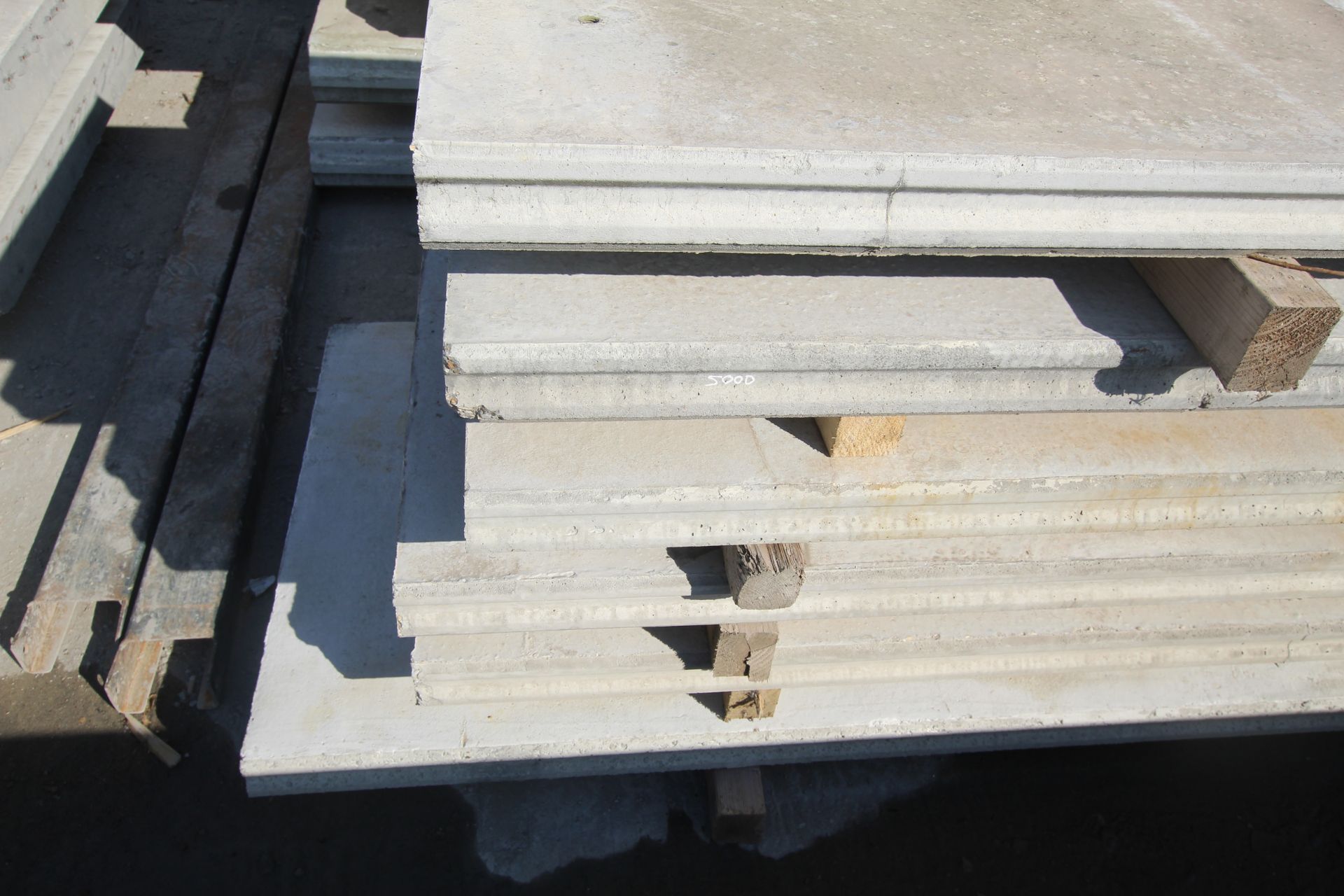 6x prestressed concrete panels: 2x 5000 x 1000 x 9 - Image 2 of 15