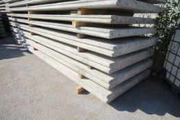 4x prestressed concrete panels: 6096 x 1500 x 145