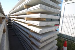 6x prestressed concrete panels: 6000 x 1000 x 95 (