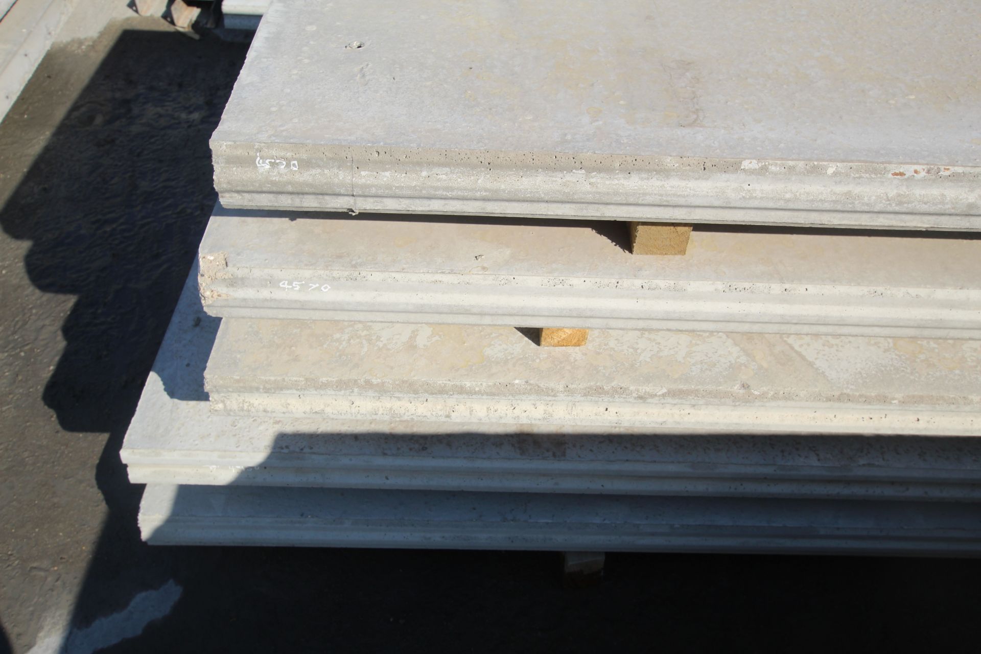 5x prestressed concrete panels: 3x 4570 x 1200 x 9 - Image 2 of 14