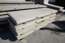 4x prestressed concrete panels: 3048 x 1000 x 145 (top three left).