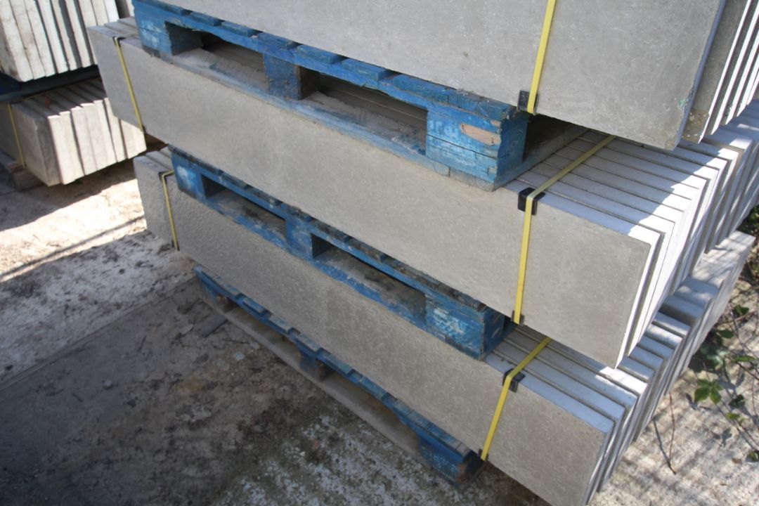4x packs of 18 12in solid concrete gravel boards. - Image 5 of 9