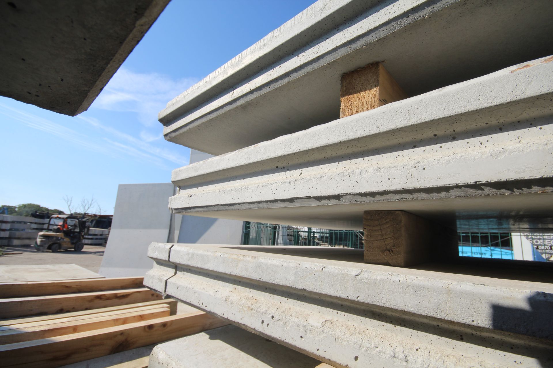 3x prestressed concrete panels: 2x 4500 x 1000 x 145 & 1x 4570 x 1000 x 145 (top three). - Image 6 of 7