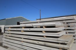 4x prestressed concrete panels: 2x 4570 x 1200 x 1