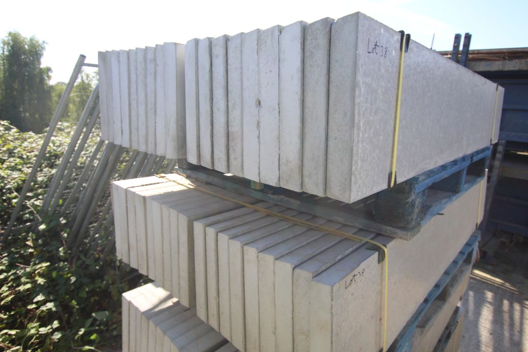 4x packs of 18 12in solid concrete gravel boards. - Image 6 of 9