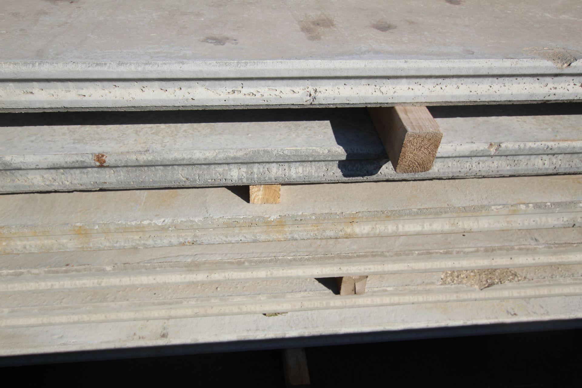 6x prestressed concrete panels: 2x 5000 x 1000 x 9 - Image 4 of 15