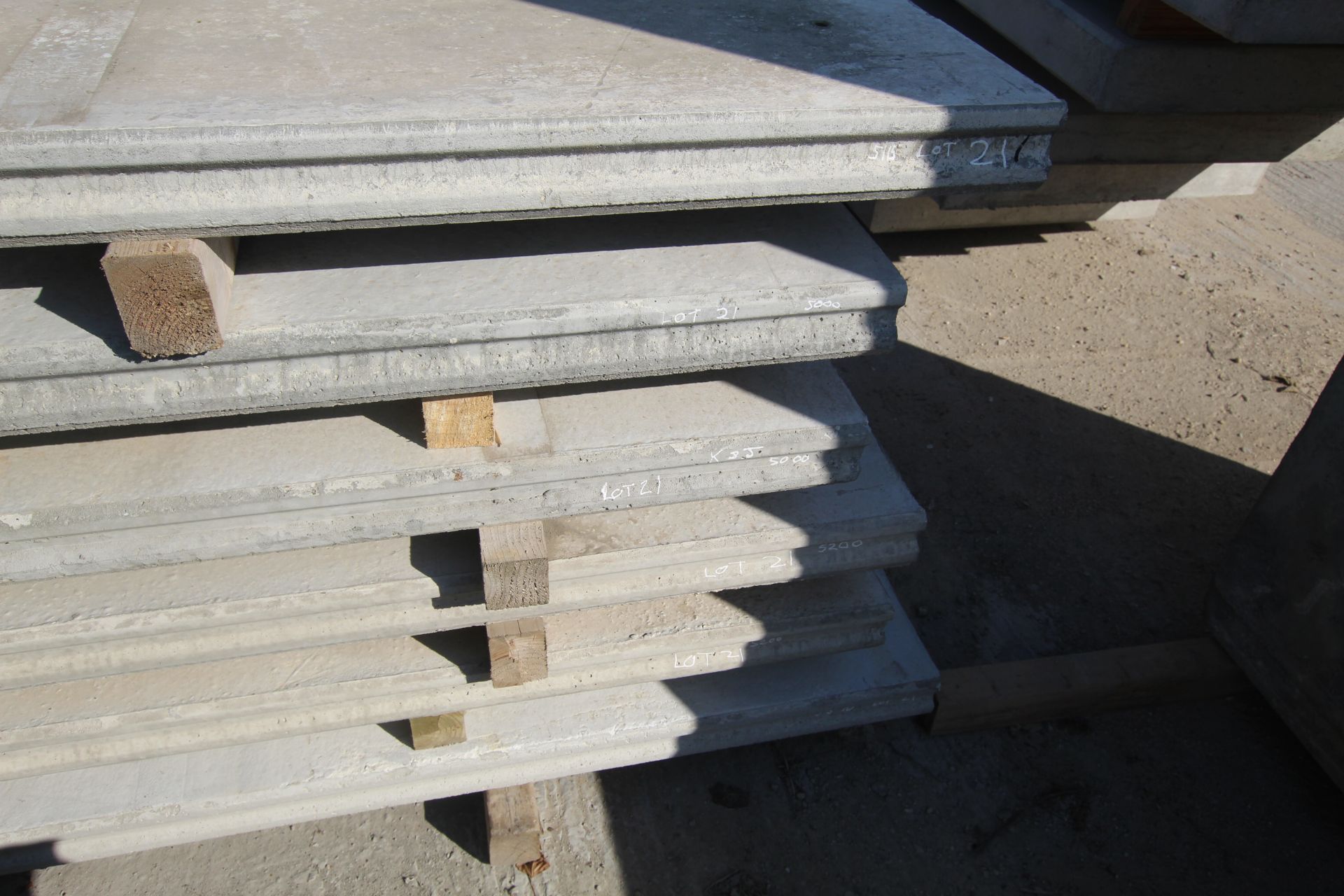 6x prestressed concrete panels: 2x 5000 x 1000 x 9 - Image 6 of 15