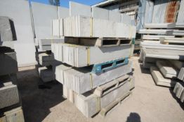 4x packs of 18 12in solid concrete gravel boards.