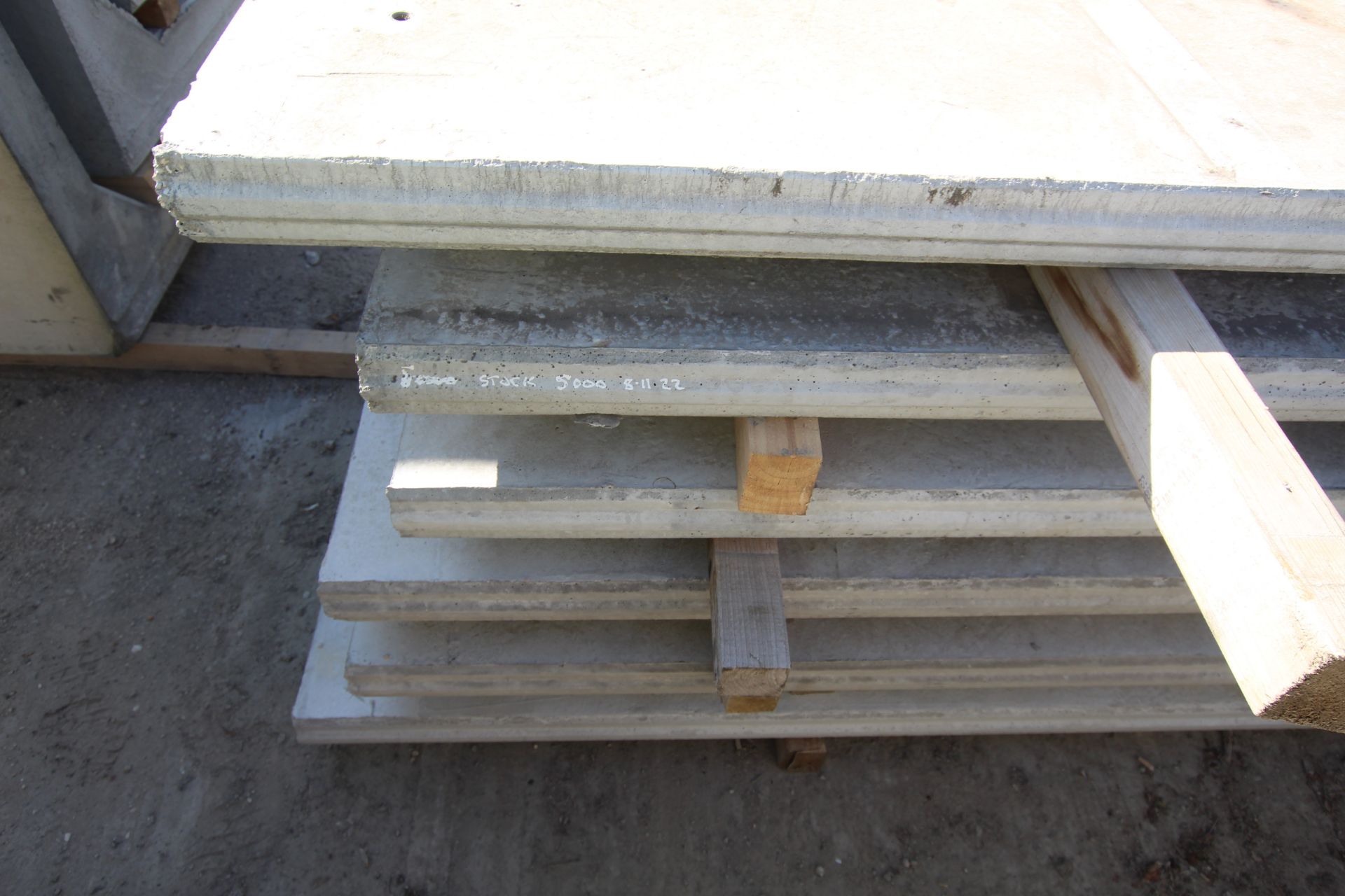 6x prestressed concrete panels: 2x 5000 x 1000 x 9 - Image 9 of 15