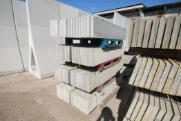 4x packs of 18 12in recessed concrete gravel board
