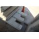 3x notched end prestressed concrete panels: 6485 x - Image 6 of 12