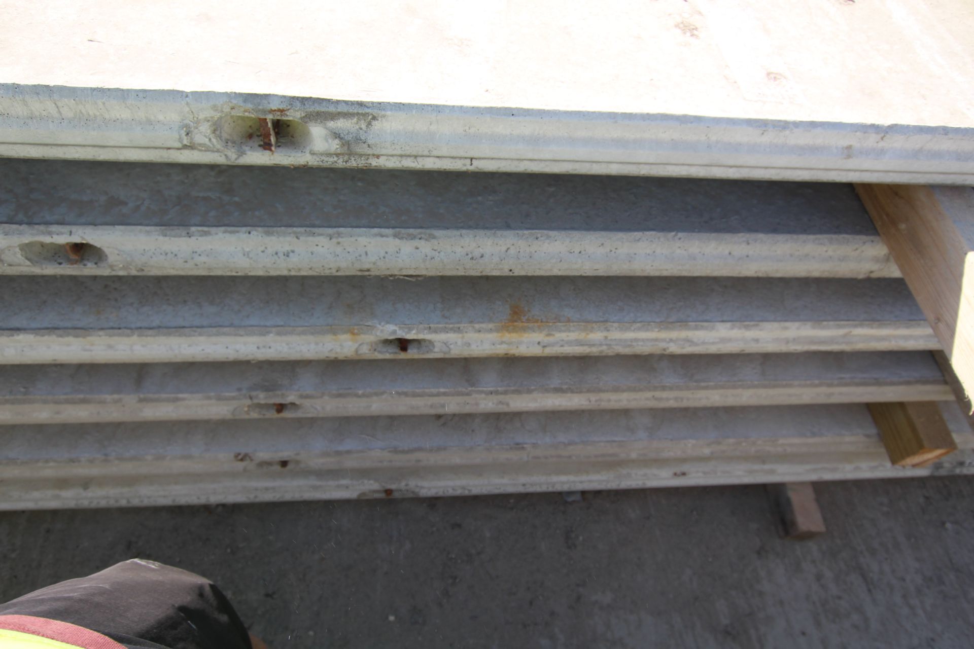 6x prestressed concrete panels: 2x 5000 x 1000 x 9 - Image 13 of 15