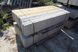 2x packs of 18 12in recessed concrete gravel board