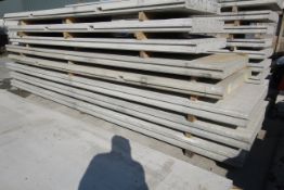 4x prestressed concrete panels: 1x 5500 x 1500 x 1