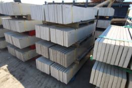 4x packs of 18 12in solid concrete gravel boards.