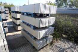 4x packs of 18 12in solid concrete gravel boards.