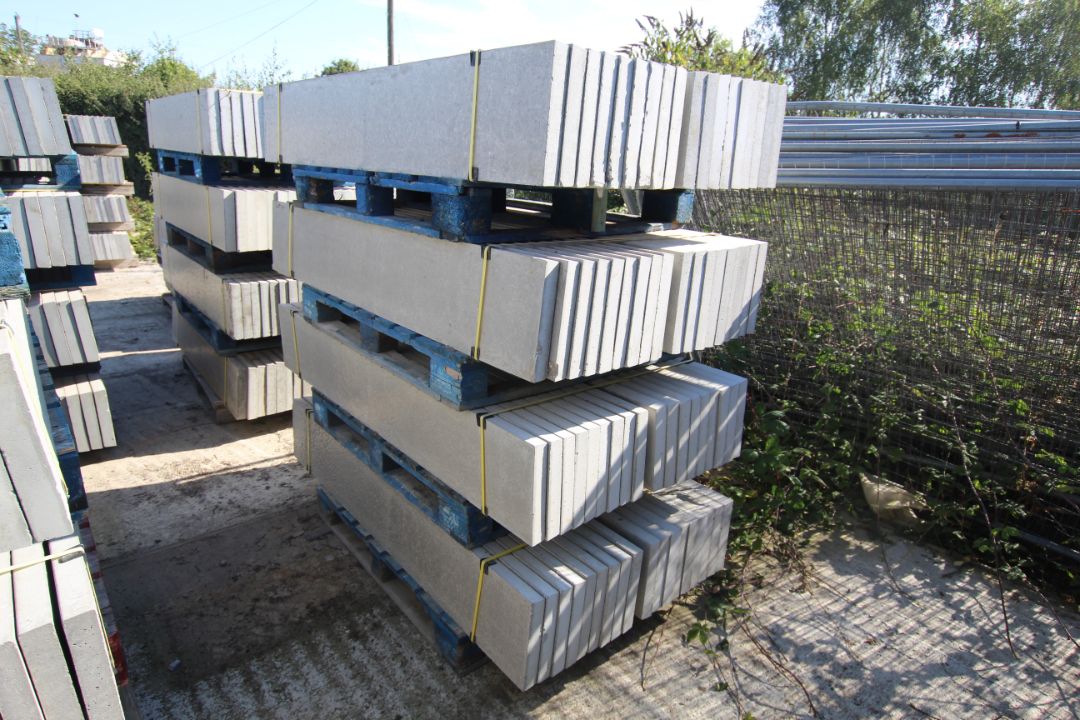 4x packs of 18 12in solid concrete gravel boards. - Image 1 of 9