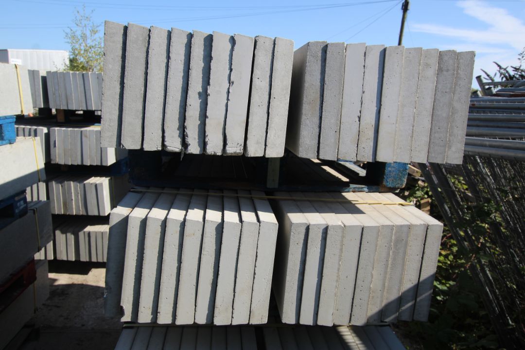 4x packs of 18 12in solid concrete gravel boards. - Image 2 of 9