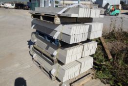 3x packs of 36 6in concrete gravel boards and a pa