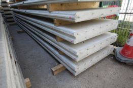 2x prestressed concrete panels: 6096 x 1000 x 145 (bottom two).