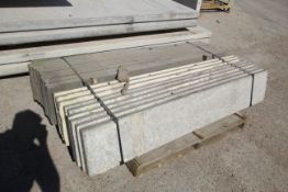 Pack of 18 12in solid concrete gravel boards. B-gr