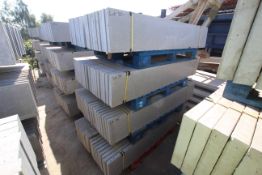 4x packs of 18 12in solid concrete gravel boards.