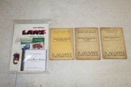 Various reference books for Lanz tractors and orig