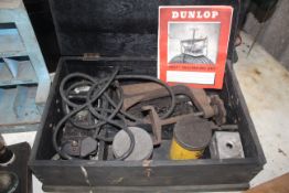 Dunlop Spot Vulcanising Unit. In wooden case with