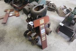 Wolseley WD8 stationary engine. 1949. Two-wheel tr