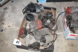 Tray containing large quantity of various magnetos