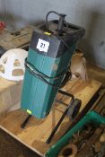 Electric chipper.