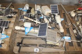 Quantity of soil moisture probes with panels.