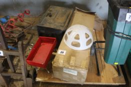 Strap box, small tool tray and a quantity of Anti-Evaporation balls.