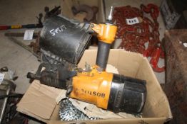 Large Bostitch air driven nailer and large quantit
