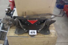 Lion Miter-Trimmer. On wooden stand.