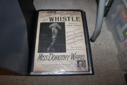 45 pieces of vintage sheet music, in a folder