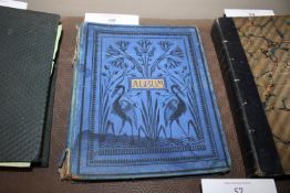 A Victorian scrap album containing various cutting