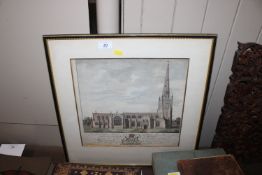 An 18th Century view of Thaxtead Church, Essex