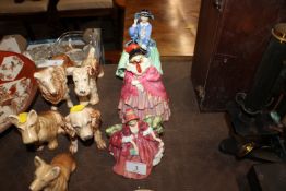 Three Royal Doulton figurines, 