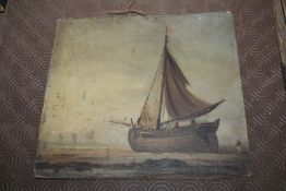 19th Century school, oil on board, depicting a Riv