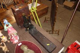 An RBJ Beck & Co of London microscope with fitted