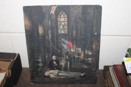 19th Century school, indistinctly signed, study of