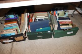 Three boxes of miscellaneous books